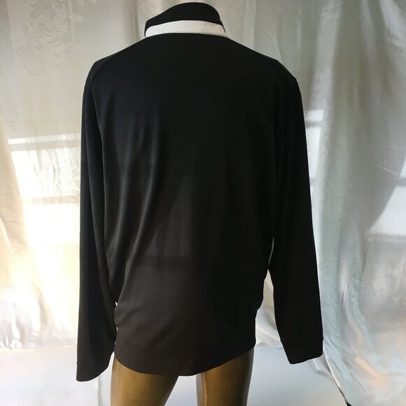 Nike Dri-Fit Standard Fit Men's Black Active Jacket Full Zip Size L Strech Knit - Picture 2 of 15